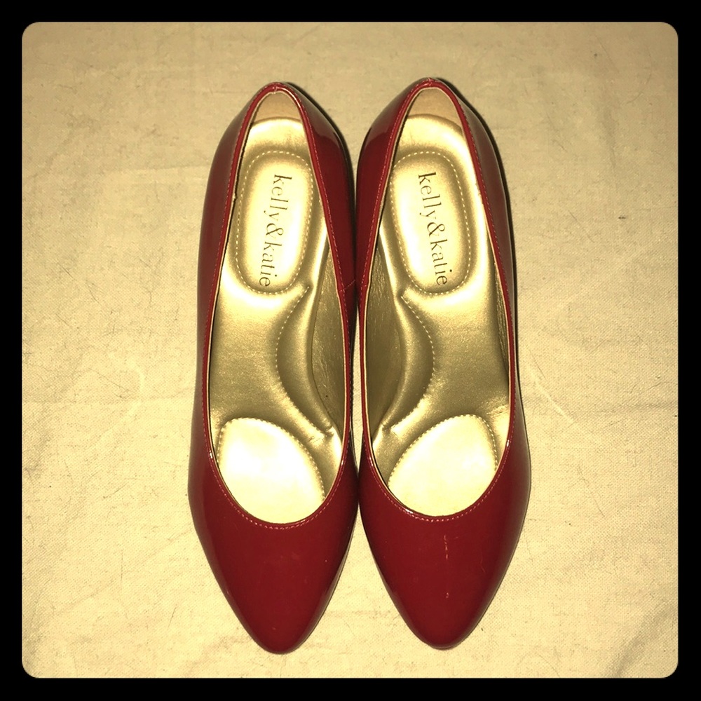 Kelly & Katie red pumps